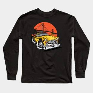 TAXI CAR MONSTER Long Sleeve T-Shirt